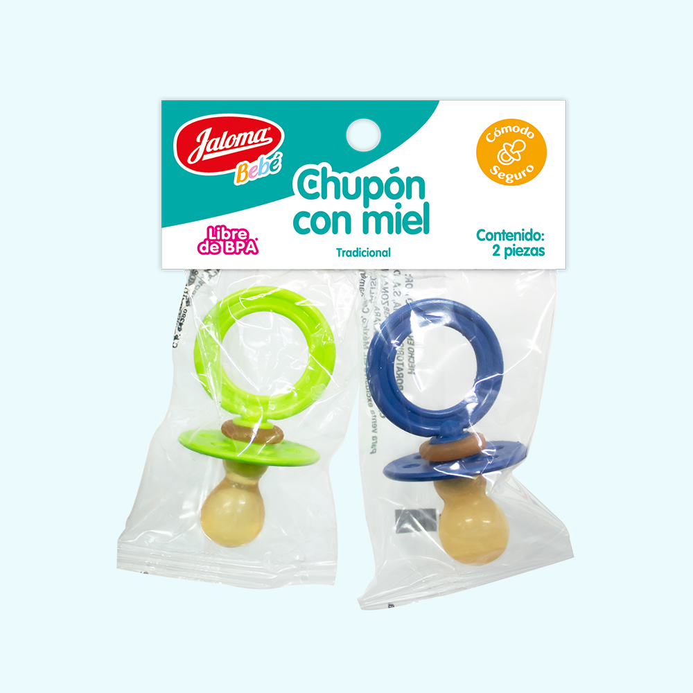 chupón con miel clásico jaloma baby