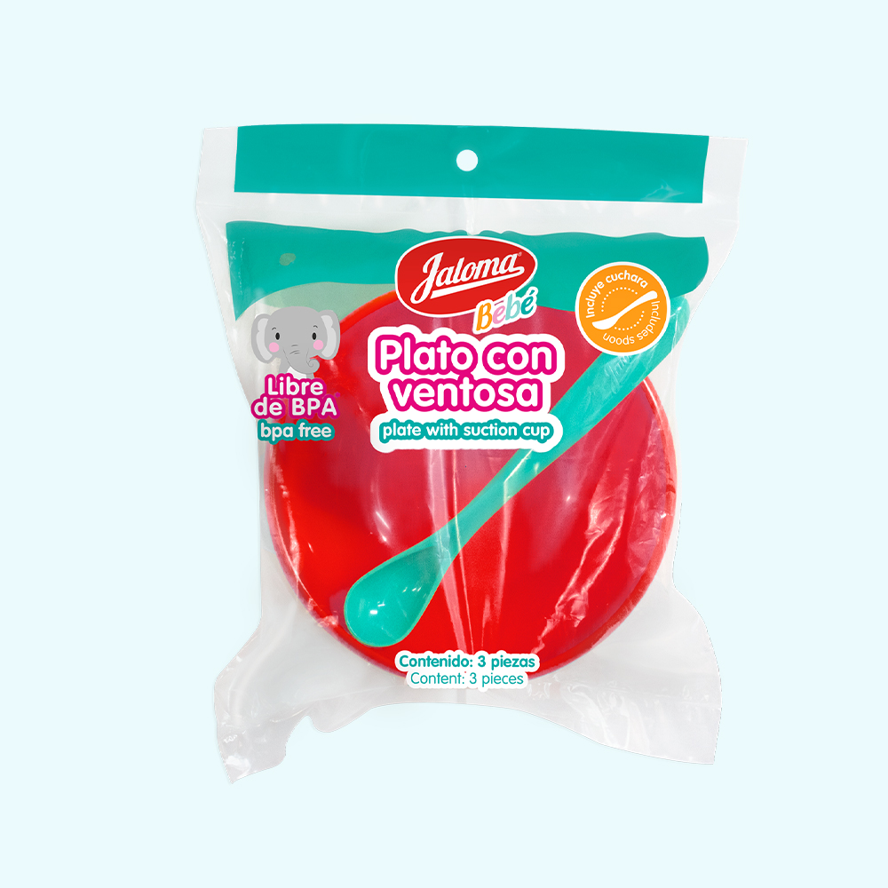 jaloma platos rojos baby